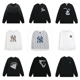 Louis Vuitton LV MLB Prada round neck letter print sweatshirt-4407