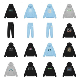AMIRI fashion hooded sweatshirt suit-4415